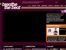 Tablet Screenshot of breathethebeat.com